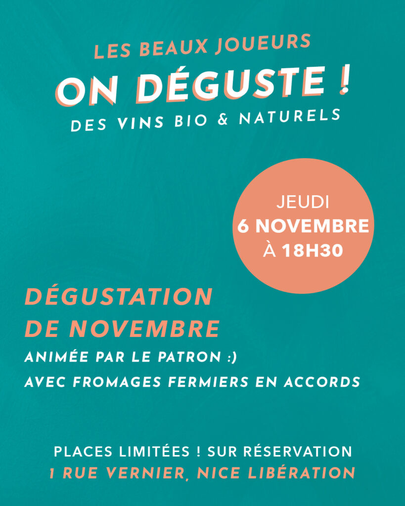 Dégustation Vins & Fromages de Novembre