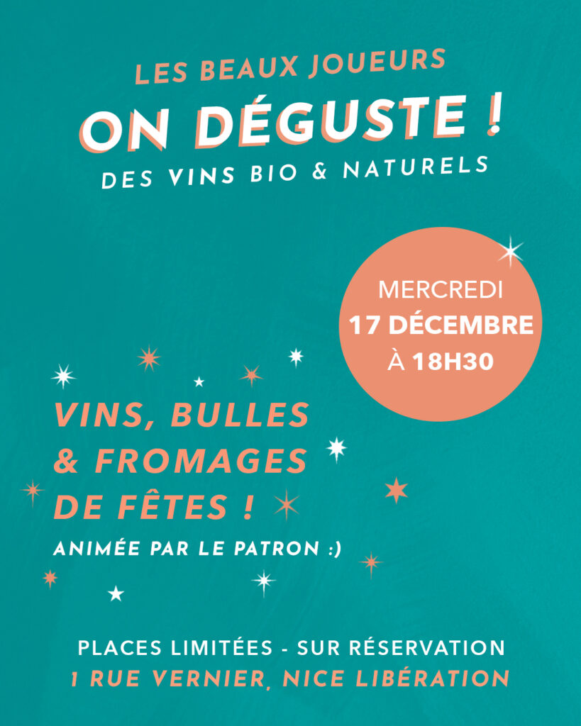 Dégustation Vins, Bulles et Fromages de Fêtes !