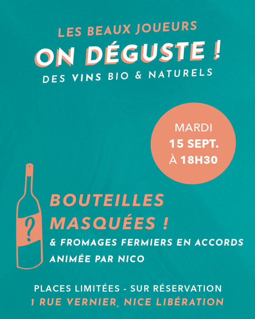 Dégustation de Septembre Bouteilles Masquées & Fromages