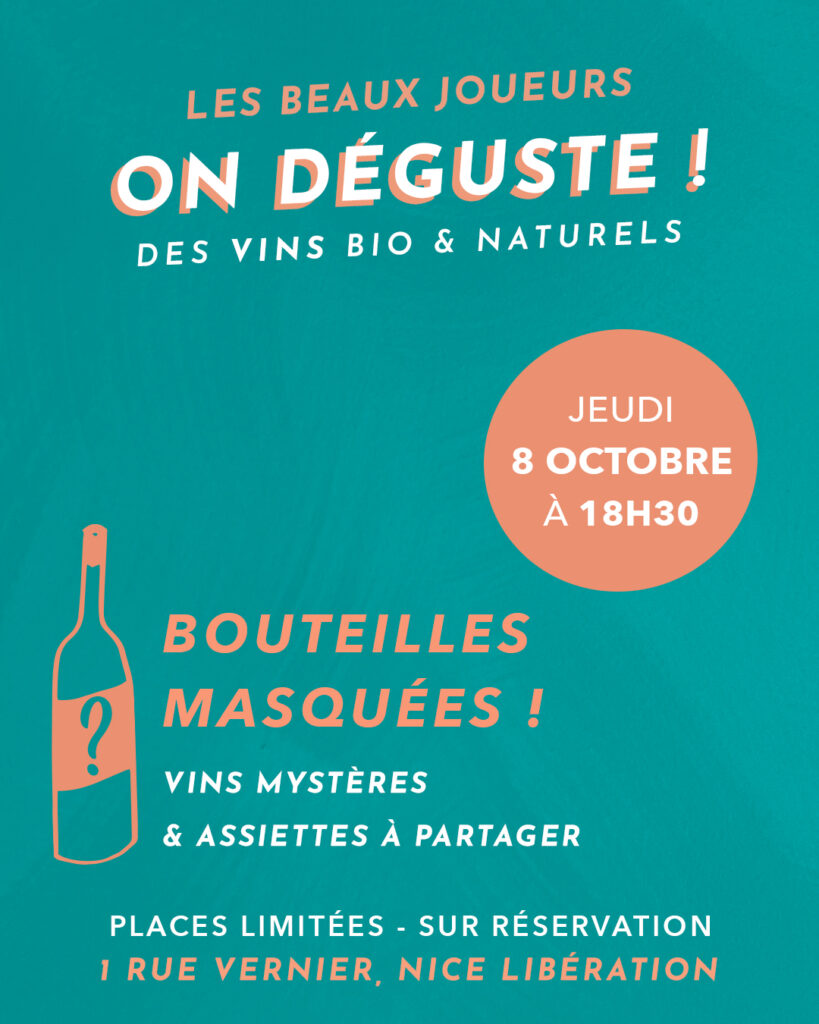 Dégustation du mois « Bouteilles masquées »